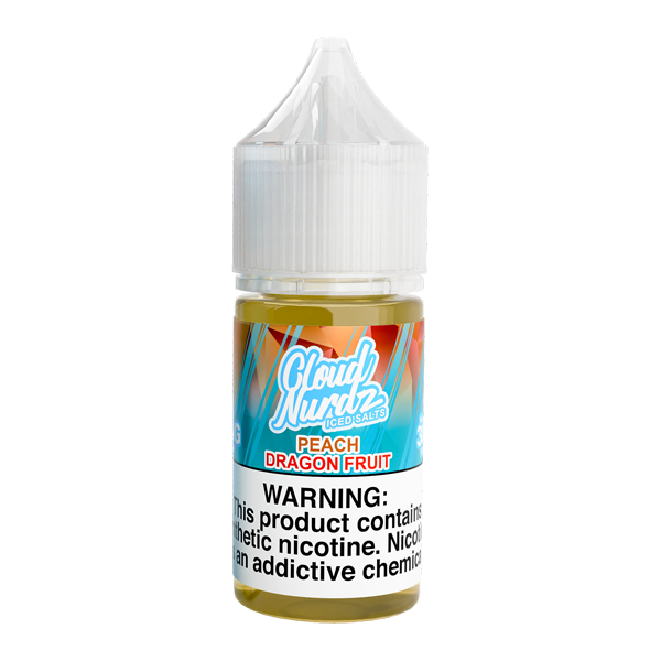 Peach Dragon Fruit Cloud Nurdz Iced Salts Vape Juice