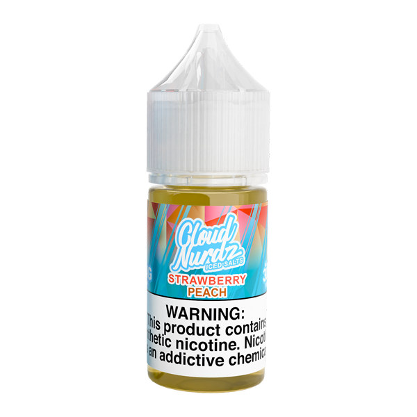 Strawberry Peach Cloud Nurdz Iced Salts Vape Juice