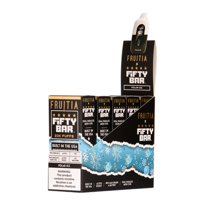 5 Pack of Polar Ice FRUITIA X Fifty Bar 20K Vape