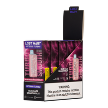 Blue Razz Dragonfruit Lost Mary Mt15000 Turbo Disposable 5 Pack