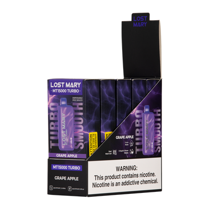 Grape Apple Lost Mary Mt15000 Turbo Disposable 5 Pack