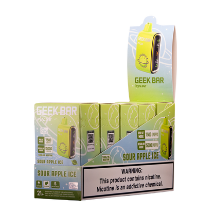 Sour Apple Ice Geek Bar Pulse Vape 5-Pack