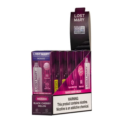 Black Cherry Melon Lost Mary MO5000 (Glitter Edition) - Vapefiniti - Disposables - LM MO5000