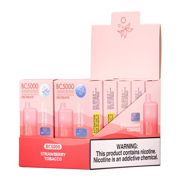 Strawberry Tobacco BC5000 - Vapefiniti - Disposables - EB5000